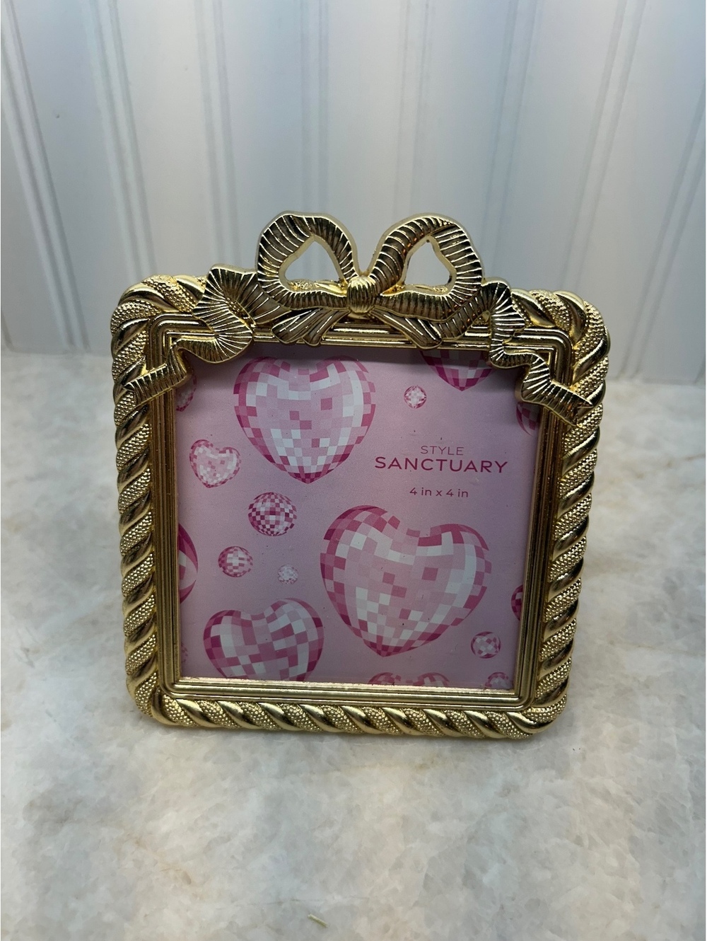 Style Sanctuary 4" x 4" Rope & Bow Accent Frame